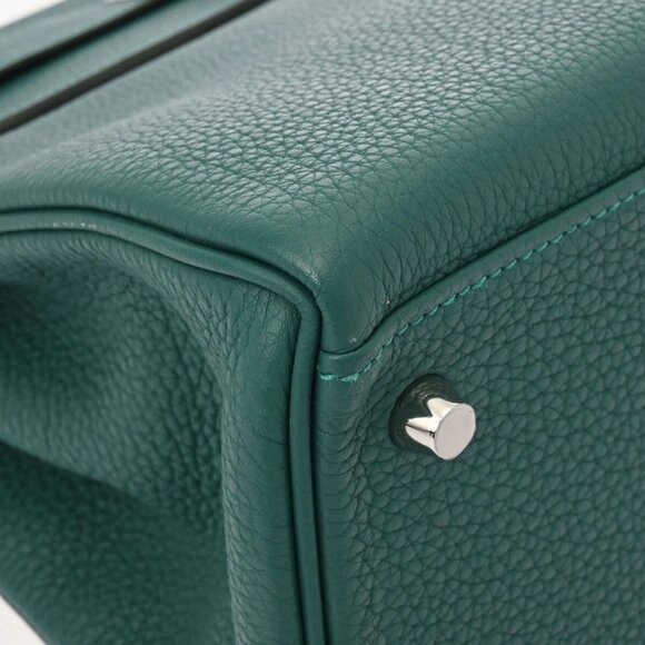 HERMES Kelly 28 O-Pass Inner Stitch 2WAY Malachite/Bleu zanzibar - Picture 8 of 12